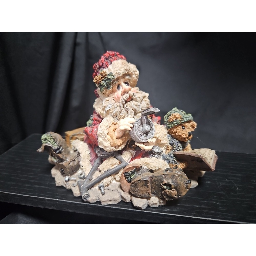 Boyds Bears Santa & Friends "Santa's Challenge" #3002 Christmas Bicycle NO BOX!